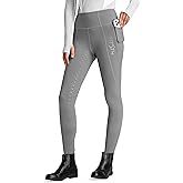 FitsT4 Sports Women's Winter Riding Breeches Fleece Lined Horse Riding Pants Tights Full Seat Silicone Equestrian Breeches