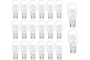 Kadiby 20 pack 921 Bulb Back Up/Trunk Cargo/Turn Signal Auto RV Camper Stop Light Bulbs T5 12v 16w 904 906 912 916 Fit for Accord, Silverado,Ram Pickup, Jeep Cherokee