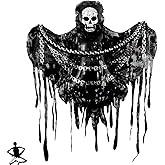 Giant Skeleton Balloons 60Inch - Halloween Decorations Indoor | Scary Skeleton Tassels Foil Balloon for Halloween Birthday Horror Spooky Party Decorations