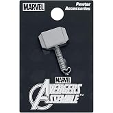Marvel Thor Hammer Pewter Lapel Pin,Silver,1"