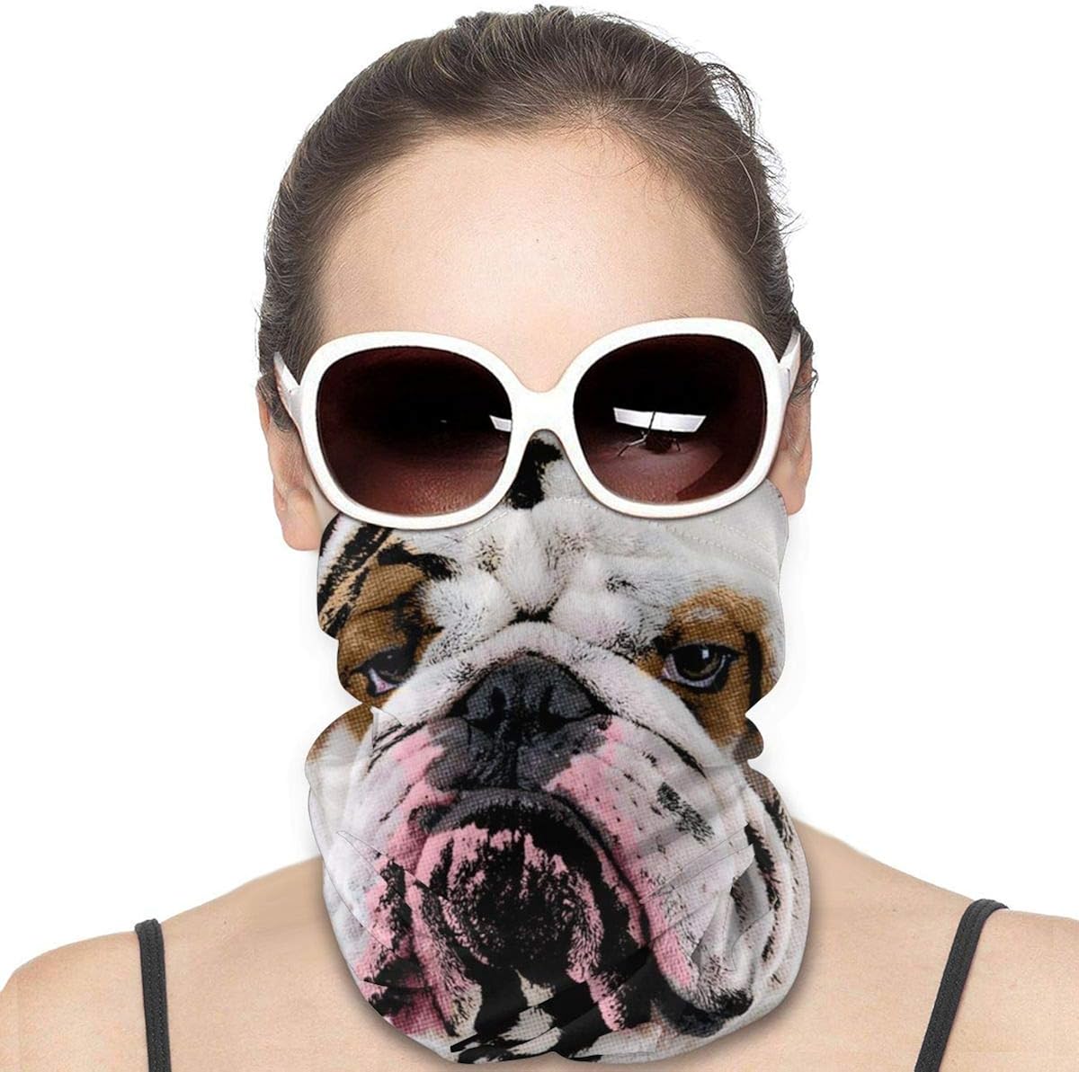Men Women Unisex Face Cover Lovely Dogs Head Wrap Bandelet