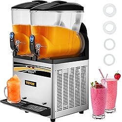 VEVOR Commercial Slushy Machine, 15Lx2 Tank