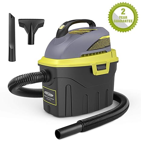 Nass- und Trockensauger, AUTLEAD 1000W 12L Tragbarer Mehrzwecksauger mit 2 Düsen, Schalldämpfer, kompakt, handlich und energi