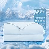 HARBOREST Cooling Comforter King Size - Cooling Blanket for Hot Sleepers and Night Sweats, Q-Max>0.45 Double-Sided Silky Cooling Surface Design, Cool Blue(106" x 90")