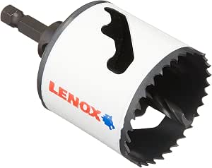 LENOX Bi-Metal Speed Slot Arbored Hole Saw, 2-7/8 Inch (73mm) - For Fast, Clean Cuts In Wood & Metal