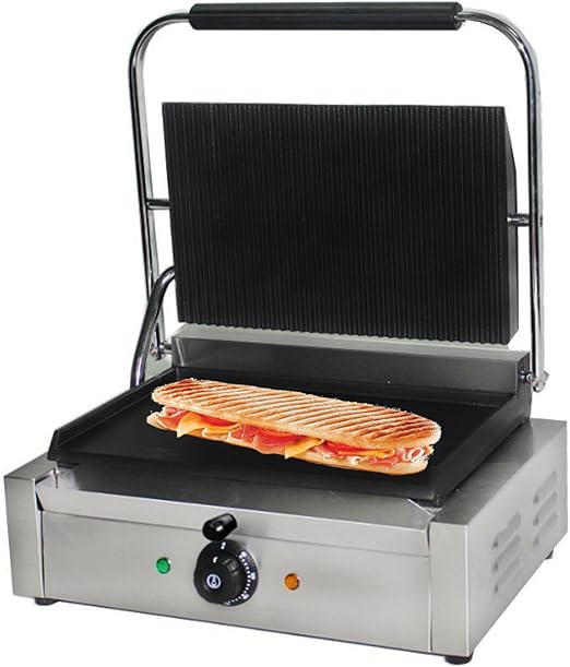 ChefHub Commercial Use Large Panini Grill Press Machine, Contact Grill
