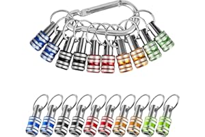 Linkstyle 1/4 Inch Hex Shank Screwdriver Bits Holder Extension Bar Keychain Screw Adapter Drill Fast Change Portable Hand-hel