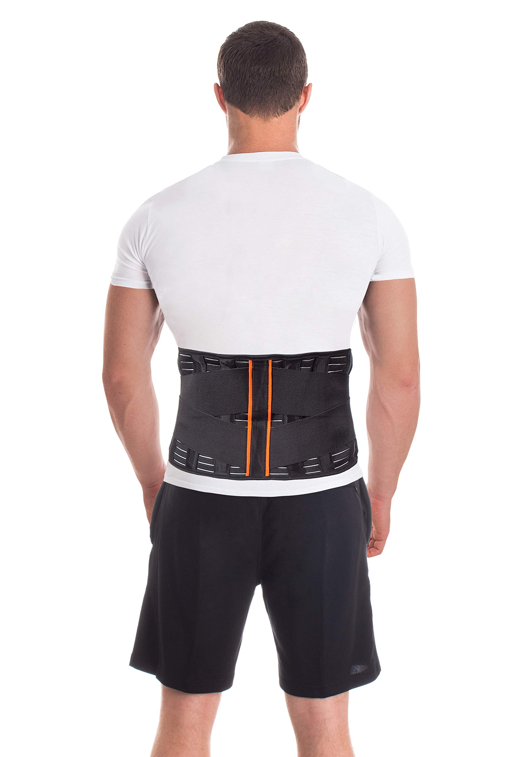 TOROS GROUP MANUFACTURE Lumbar Support Brace 4 rib stiffeners height 24 cm X-Large