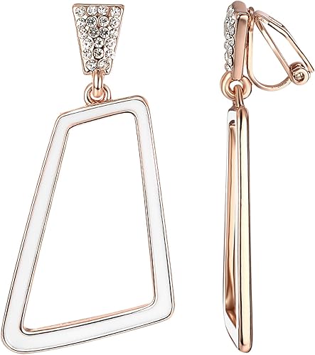 Amazon Yoursfs イヤリング 揺れる 人気 シンプル 可愛い 18kローズゴールド ピアス レディース ファッション イヤリングクリップ イヤリング 通販