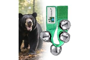JIUSAIRUI Outdoor Bear Bells for Hiking Safety: Bear Horn to Scare Bears Deterrent Devices for Dogs Biking Fishing Camping Climbing