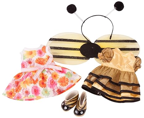 Götz 3403064 Kombination Sum Sum - 6-teiliges Bekleidungs-Set für Deine Just-Like-me Puppe - für Stehpuppen XS mit Einer Größ