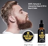 Ceenwes 10 in 1 Beard Grooming Kit for Men with Oil Balm Brush Comb Scissors view 4