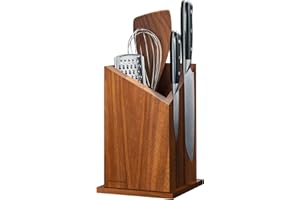 Gourmetop Magnetic Knife Block, Magnetic Knife Holder & Kitchen Utensil Holder, Magnetic Knife Block Without Knives, Universa