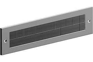 STORMGUARD 06SR0170000A Letter Box Cover Draught Excluder for Internal Use-Silver Finish, Aluminium, 335mm x 75mm