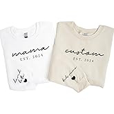 Custom Mama Sweatshirt With Kids Names, Womens Sweatshirt, Personalized Sweatshirt for Women