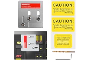 Professional Generator Interlock Kit for 150 or 200 Amp D QO or Homeline Square Panels, Interlock Kit with 1 3/8" Spacing Bet