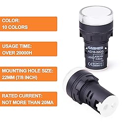 GASHER 12V/24V/110V 20mA Energy Saving Indicator