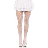Leg Avenue Womens Love Struck Heart Net Tights