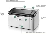 Brother HL-1210W Mono Laser Printer Wireless USB 2.0 Compact White UK view 2