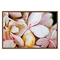 SIGNWIN Framed Canvas Wall Art Blush Pink Magnolia Flower Floral Plants Photography Modern Art Contemporary Closeup Relax/Calm Duotone for Living Room, Bedroom, Office - 16