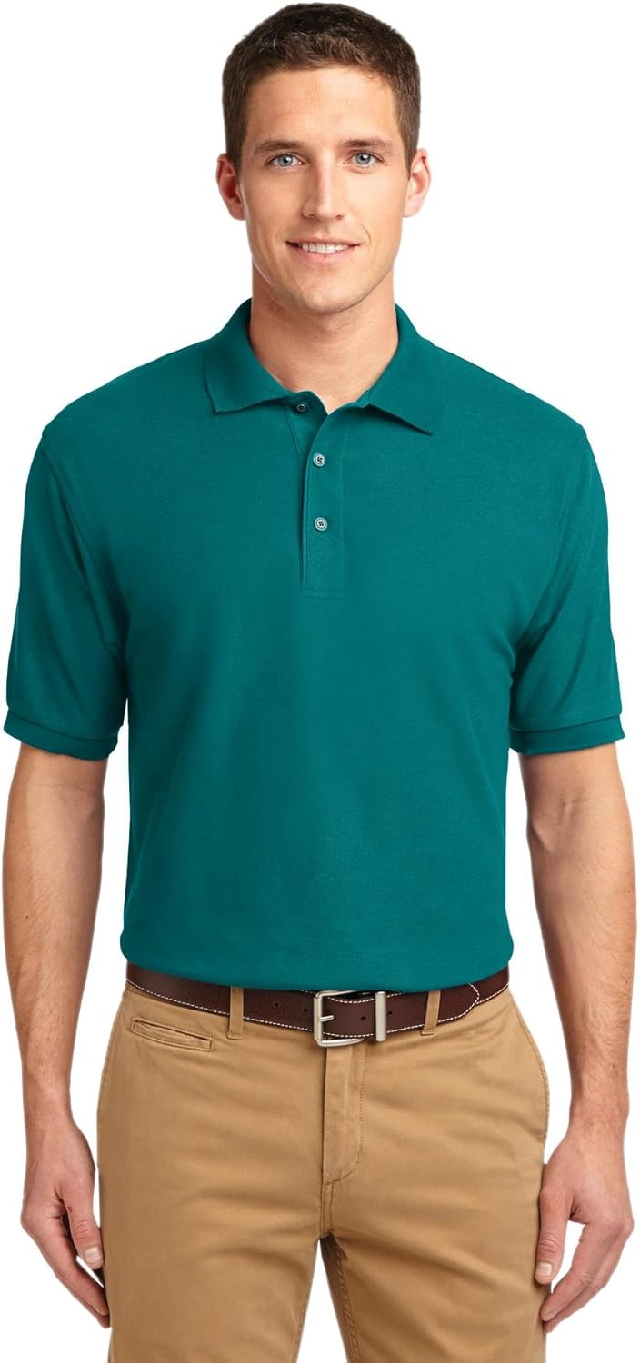 teal color polo shirt