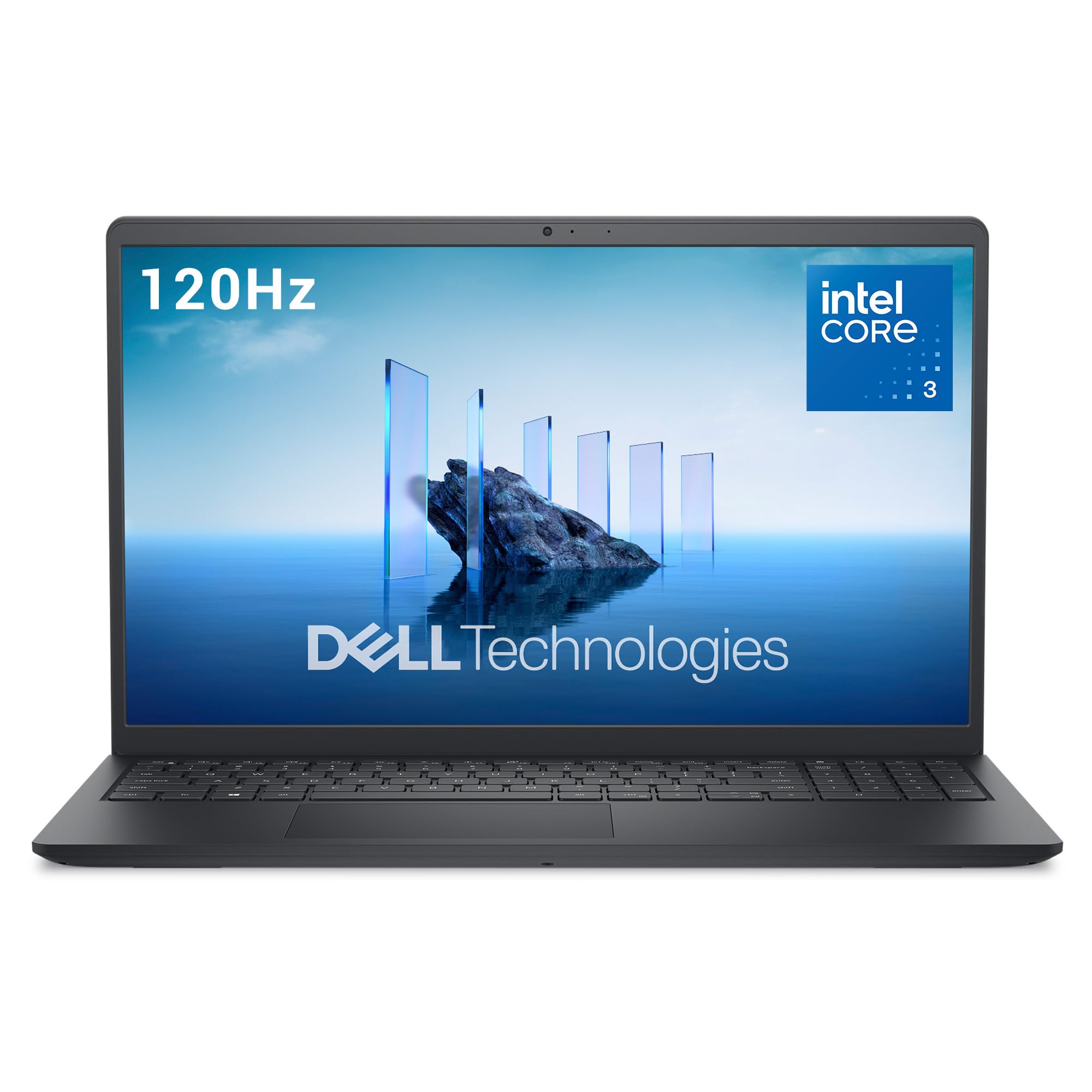 Dell 15 Laptop DC15250 15.6" FHD (1920 x 1080) 120Hz, Intel Core 3 100U, Intel UHD Graphics, 8GB RAM, 512GB SSD, Windows 11 Home, QWRTZ Backlit Keyboard - Black