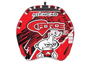 AIRHEAD WATERSPORTS AIRHEAD AHGF-3 G-Force 3 Triple Rider Inflatable Towable Lake Performance Tube