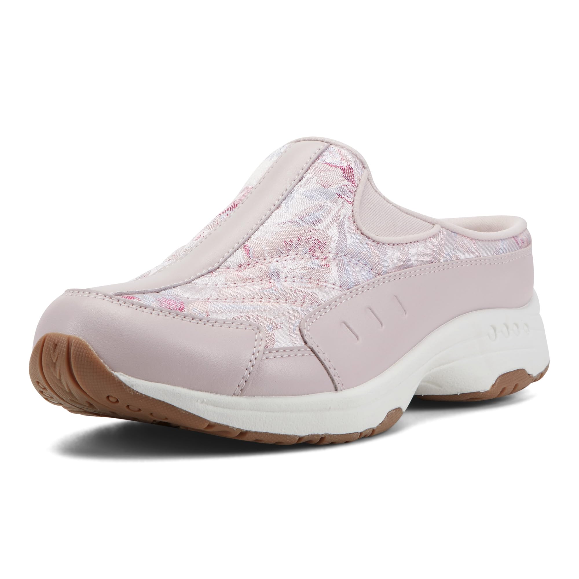 Easy Spirit Traveltime Women’s Slip On, 6.5 2A(N) US, Light Pink-Floral