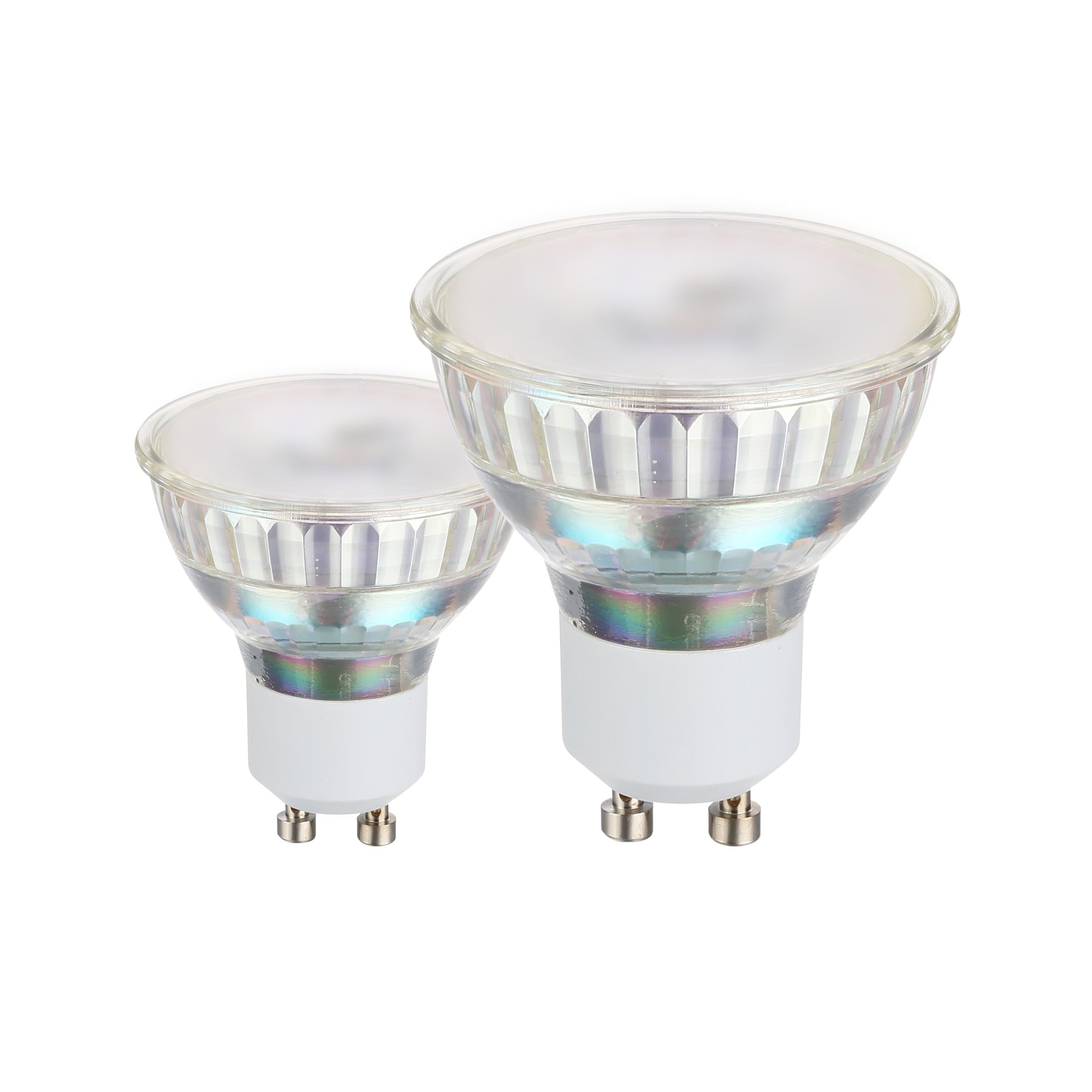 Eglo Set of 2 LED Light Bulbs, GU10 Reflector Lamps, 4.8 watts Each (Equivalent to 35 watt), 240 Lumen, Neutral White Glow, 4000 Kelvin, spotlights, Ø 2" — image 1