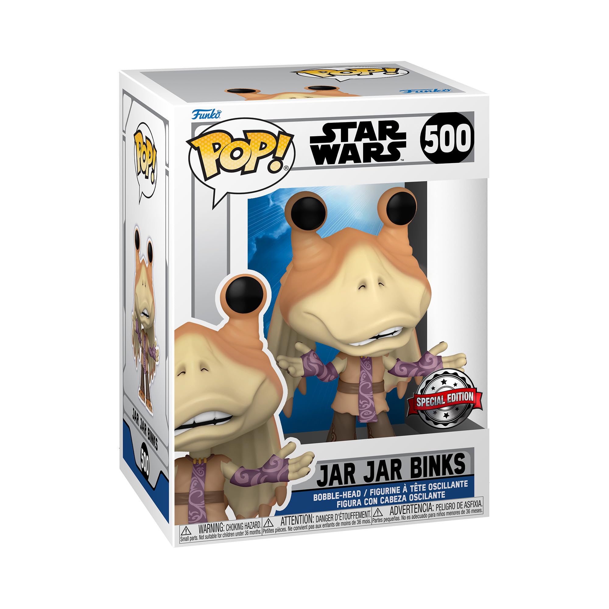 Funko POP! Star Wars: Clone Wars - Jar Jar Binks - Amazon Exclusive - Collectable Vinyl Figure - Gift Idea - Official Merchandise - Toys for Kids & Adults - TV Fans - Model Figure for Collectors