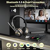 Earbay Wireless Headset Bluetooth with Microphone Noise Canceling 50H Battery view 3