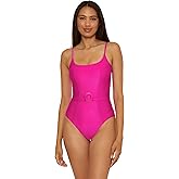 Becca Womens Monte Carlo One Piece Swimsuit, Square Neck, Adjustable, Bathing Suits for Women
