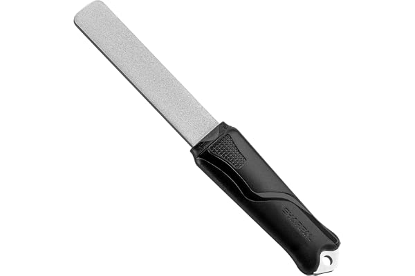 SHARPAL 121N Dual-Grit Diamond Sharpening Stone File | Coarse 325 / Extra Fine 1200 Grit, Garden Tool & Knife Sharpener, For