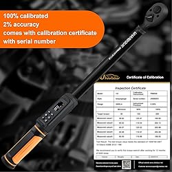 Uharbour Digital Torque Wrench 1/2 Drive, 3.8-250.8
