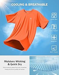 G Gradual Men's Workout Athletic T-Shirts Moisture