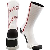 MadSportsStuff Crew Softball Socks or Baseball Socks with Stitches for Girls Boys Men Women Youth Adult Gift Accessories