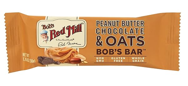 BOB’S RED MILL 12PK PEANUT BUTTER CHOCOLATE & OATS BAR, 12 BARS (PACK OF 1) – NON GMO, GLUTEN FREE, KOSHER