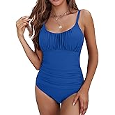 LAPHEE ROSE One Piece Swimsuit for Women Tummy Control Bathing Suits Ruched Swimwear
