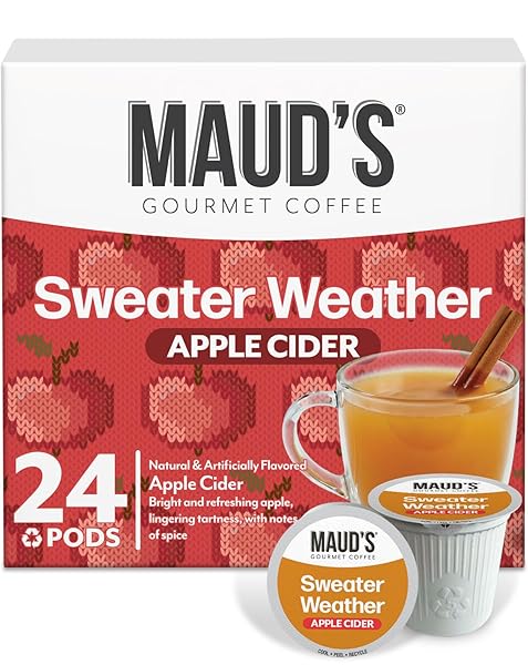 MAUD’S HOT APPLE CIDER PODS, 24 CT, RECYCLABLE...