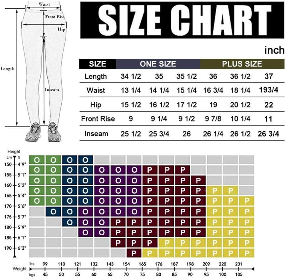 yeuG Womens Leggings-High Waisted Leggings for Women-Soft Compression Tights for Tummy Control Yoga Running Workout : Clothing