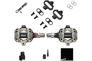 RISEUP Favero Assioma PRO MX-1, Single-Sensing Side Pedal Based Cycling MTB Power Meter, Bluetooth and ANT+ Connectivity for Bike Computers, Cycling GPS Units, & Smartphones