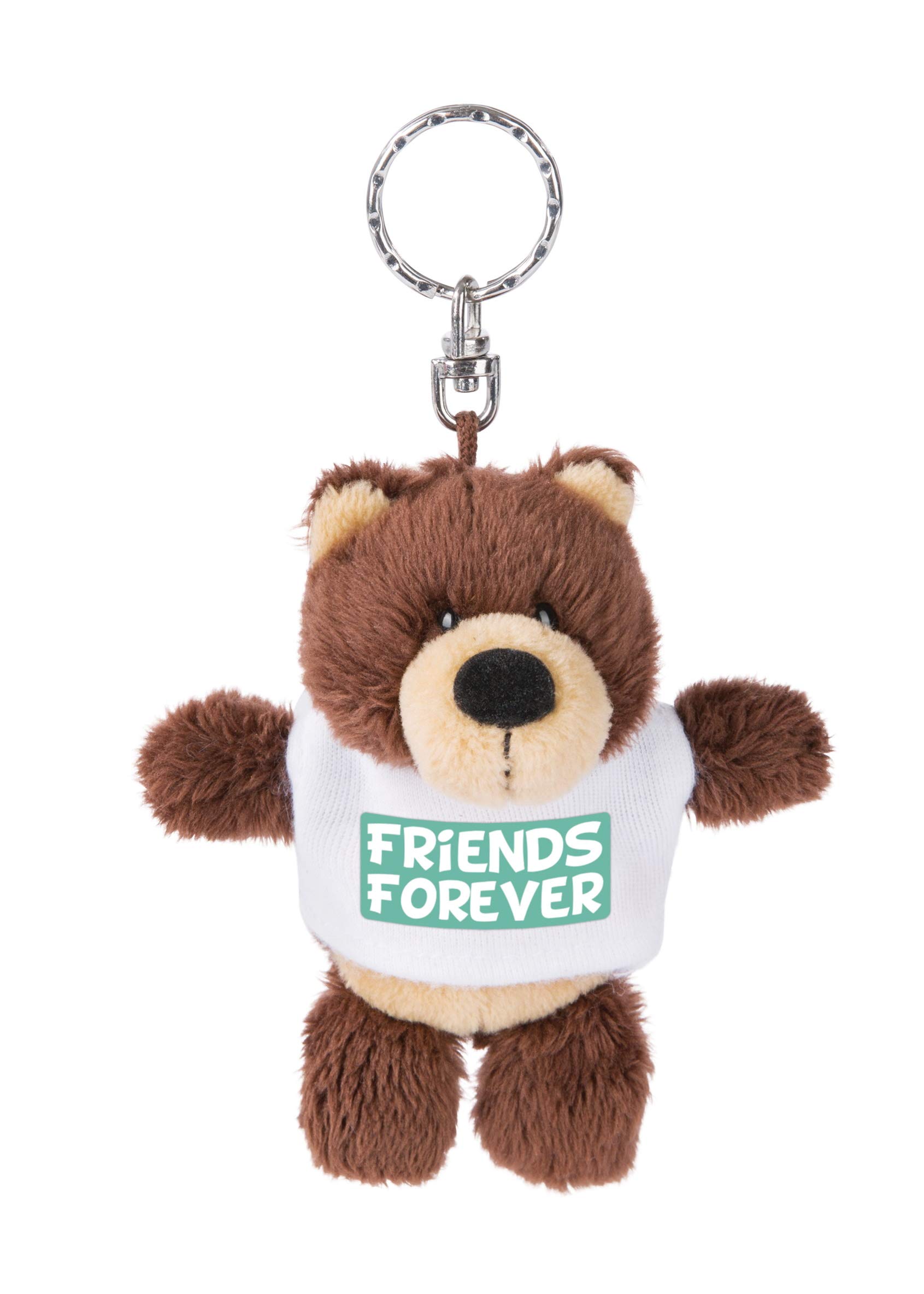 Nici 44711 Keyring Bear with T-Shirt Friends Forever 10 cm Brown