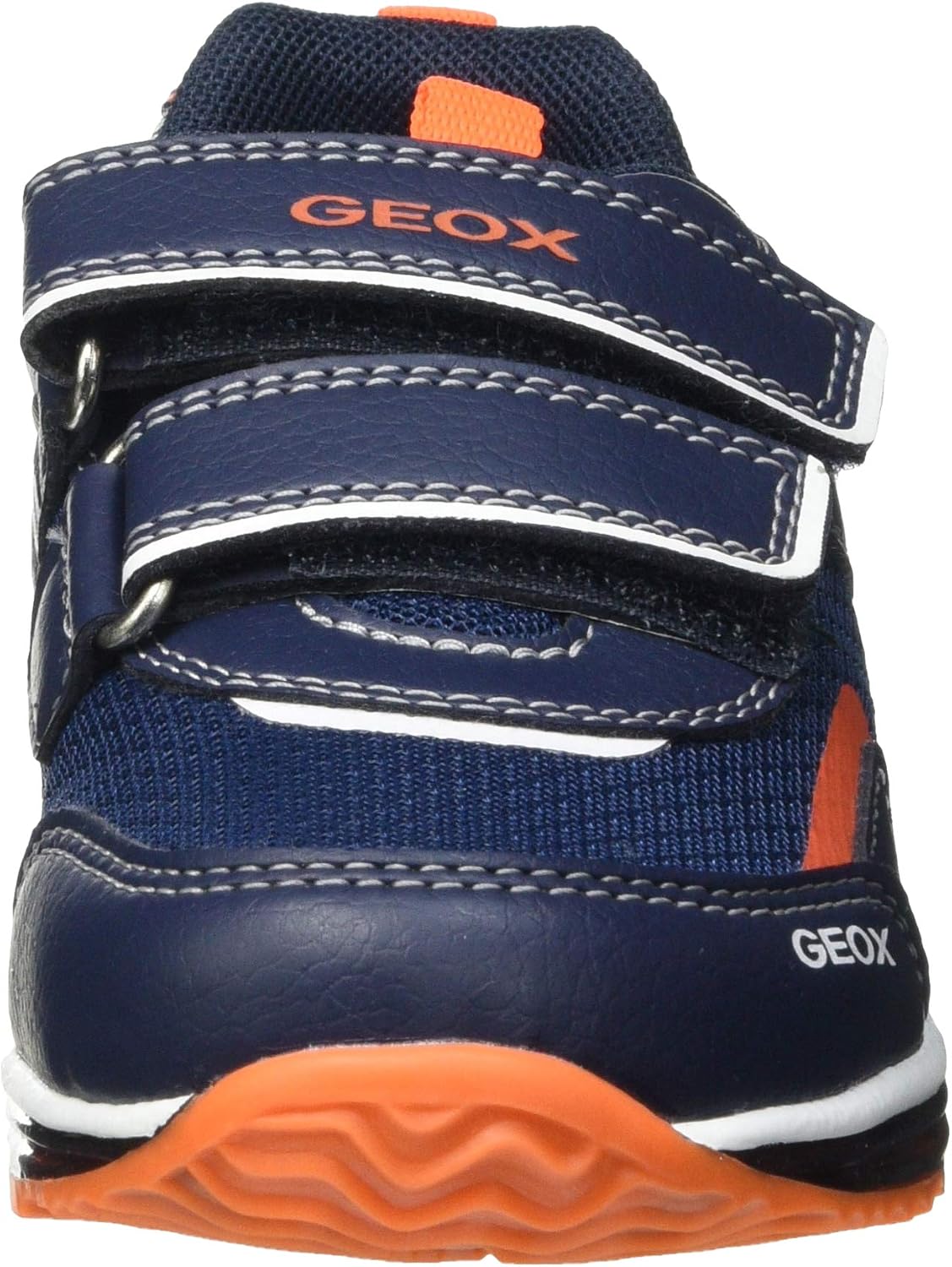 Geox Baby Boys’ B TODO Sneaker, Navy/Fluo Orange, 10 UK - Image 3