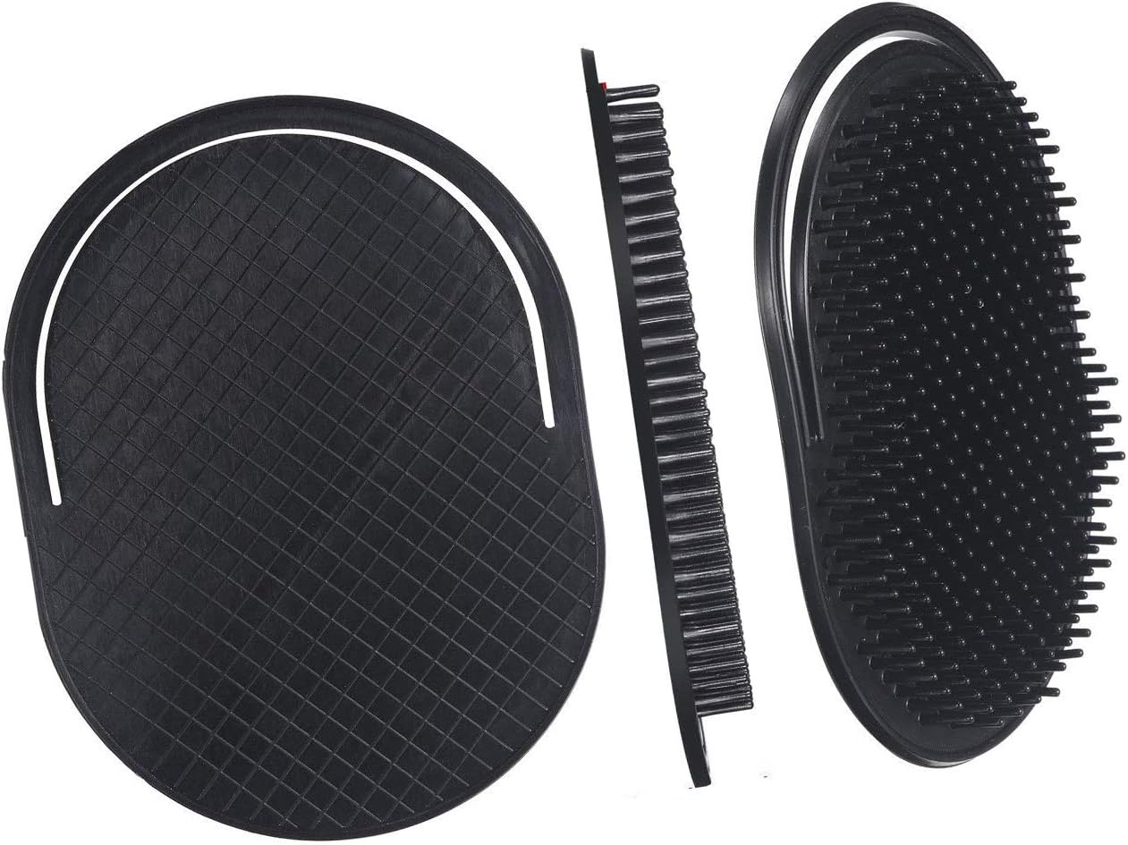 12 Pieces Pocket Palm Combs, Soft Portable Shampoo Comb Pocket Brush Massager Hair Brush Comb for Home Office, Travel and Pets - Image 4