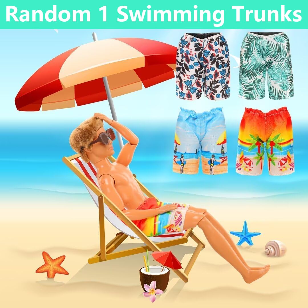 Miunana Lot 16 Items Doll Clothes & Accessories Classic Black Suit for Boy Doll Include Random 4 PCS Casual Wear + 5 PCS Dolls Pants + 3 Pairs of Shoes Laptop Water Bottles