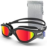 OMID Swim Goggles, P2 Lite Comfortable Anti-Fog Swimming Goggles for Men Women Adults Youth