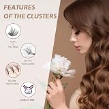 CNMTCCO Lash Clusters 120Pcs 8-16MM D Curl Fluffy Individual Wispy Reusable view 6