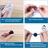 URAQT Cable Clips Holders 20 Pcs 4 Sizes Desk Cable Management Black view 5