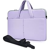 17 17.3 Inch Laptop Case for Dell Inspiron/HP Envy/LG Gram 17"/ ASUS ROG Strix/Razer Blade Pro 17/Lenovo Acer, Laptop Bag Case with Shoulder Carrying Handbag, Purple