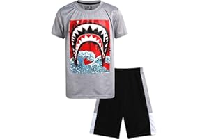 Pro Athlete Boys' Active Shorts Set - 2 Piece Perfomance T-Shirt and Gym Shorts - Activewear Clothing Set for Boys (8-16)